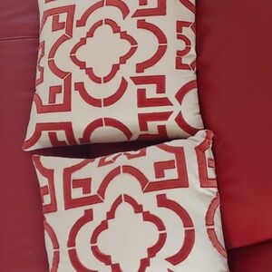 TWO GIANT ACCENT PILLOWS